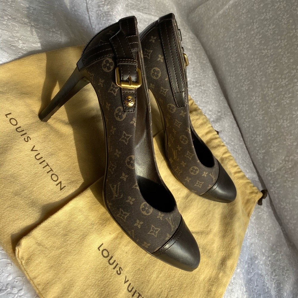 Louis Vuitton signatures design pumps